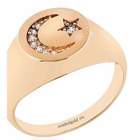 Ayyıldız 14K Rose Gold Şövalye Altın Yüzük
