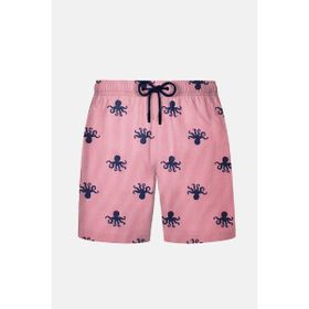 Ayyıldız 1845-SS Pembe - Lacivert Erkek Desenli Deniz Şortu