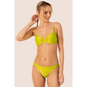 Ayyıldız 3409 36 Yeşil Simli Kaplı Bikini Takımı