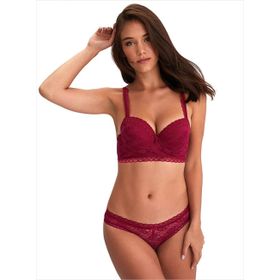 Ayyıldız 464 Bordo Sütyen Takımı