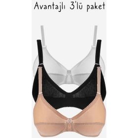 Ayyıldız 556 Renkli 3'lü Sütyen