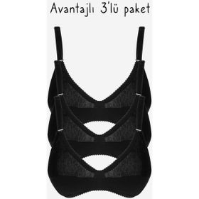 Ayyıldız 556 Siyah 3'lü Sütyen