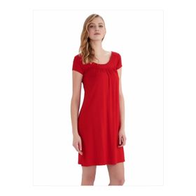 Ayyildiz 59333 Kirmizi Kisa Kollu Penye Elbise