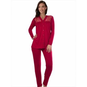 Ayyıldız 59469 Kırmızı Kadın Pijama Takımı