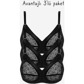 Ayyıldız 777 Siyah 3'lü Toparlayıcı Sütyen
