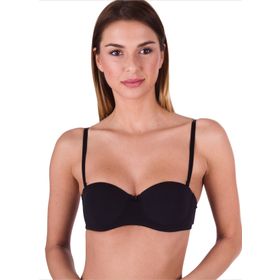 Ayyıldız 930 Siyah Dolgulu Straplez Sütyen