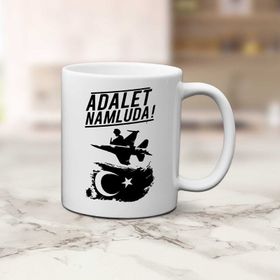 Ayyıldız Adalet Namluda Bardak Porselen Kupa Bardak