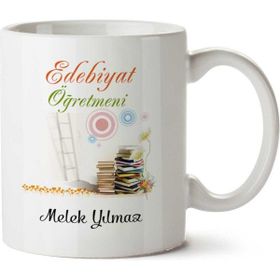 Ayzi Tasarım 2 Kişiye Özel Edebiyat Öğretmeni Kupa Bardak