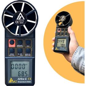 Az 8906 Profesyonel Hava Hızı Ve Hava Debisi Ölçer