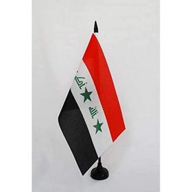 AZ FLAG 14x21 cm Irak Bayrağı Masa Flaması