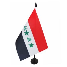 AZ FLAG 14x21 cm Irak Bayrağı Masa Flaması