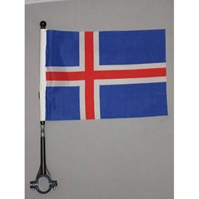 AZ FLAG 14x21 cm İzlanda Bisiklet Bayrağı