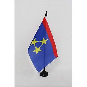 AZ FLAG 14x21 cm Vojvodina Sırbistan Masa Bayrağı