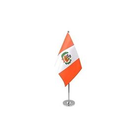 AZ FLAG 15x22 cm Masa Flaması Peru Bayrağı