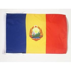 AZ FLAG 30x45 cm 1947-1989 Sozalik Cumhuriyeti Romanya Bayrağı