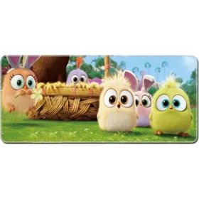 Azemax 70X30 cm Renkli Civciv Desenli Kaydırmaz Taban Mouse Pad