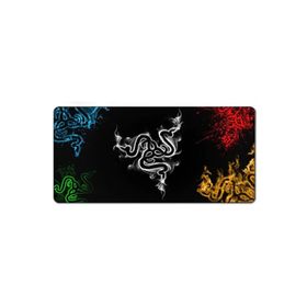 Azemax 70x30cm Razer 5renk Desenli Oyuncu Mousepad Kaydırmaz Taban