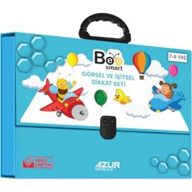 Azur Yayıncılık Bee Smart Görsel ve İşitsel Dikkati Güçlendirme Seti 7 - 8 Yaş
