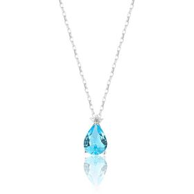 Azuris 925 Ayar Gümüş Aquamarine Gece Yıldızı Kolye