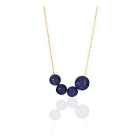 Azuris 925 Ayar Gümüş Lapis Lazuli Taşlı Kolye