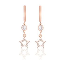 Azuris Silver ALK2124 925 Ayar Gümüş Taşlı Yıldız Küpe