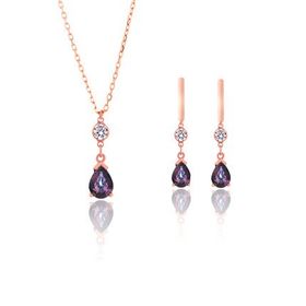 Azuris Silver ALK7010 Azuris 925 Ayar Gümüş Mistik Taş Set