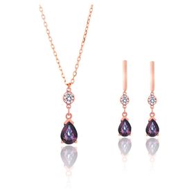 Azuris Silver ALK7010 Azuris 925 Ayar Gümüş Mistik Taş Set