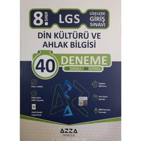 Azza Yayınları 8. Sınıf Din Kültürü Deneme