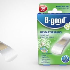 B-Good 20 Adet Suya Dayanıklı Hassas Yara Bandı