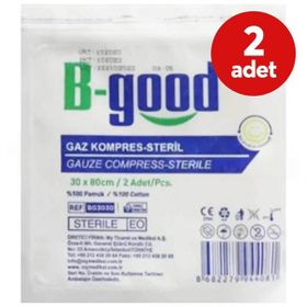 B-Good 30x80 cm 2 Adet Gaz Kompres