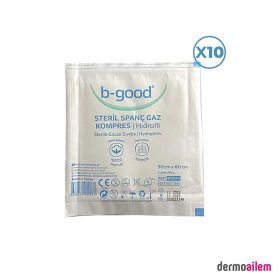 B-Good 30x80 cm 2'li 10 Adet Steril Spanç Gaz Kompres