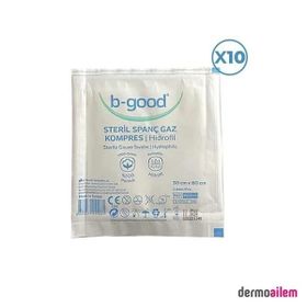 B-Good 30x80 cm 2'li 10 Adet Steril Spanç Gaz Kompres