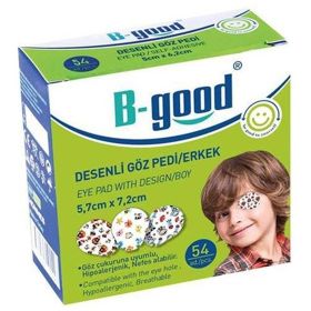 B-Good 5,7 cm x 7,2 cm Erkek Desenli Göz Pedi