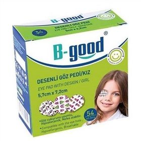 B-Good 5,7 cm x 7,2 cm Kız Desenli Göz Pedi