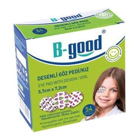 B-Good 5,7 cm x 7,2 cm Kız Desenli Göz Pedi