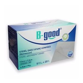 B-Good 7.5x7.5 cm 100 Adet Emici Gaz Kompres