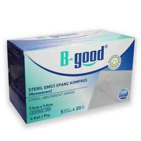 B-Good 7.5x7.5 cm 100'lü Emıcı Kompres