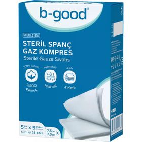 B-Good 7.5x7.5 cm 25'li Emici Gaz Kompres