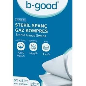 B-Good 7.5x7.5 cm 25'li Emici Gaz Kompres