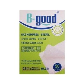 B-Good 7,5 x 7,5 cm 50'li Gaz Kompress