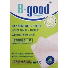 B-Good 7,5 x 7,5 cm 50'li Gaz Kompress