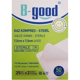 B-Good 7,5 x 7,5 cm 50'li Gaz Kompress