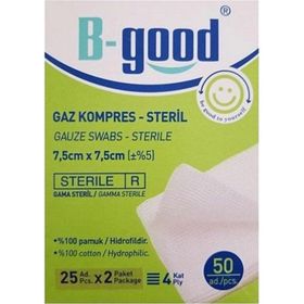 B-Good 7,5 x 7,5 cm 50'li Gaz Kompress