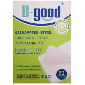 B-Good 7,5x7,5 cm 50'li Gaz Kompress