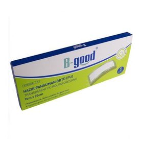 B-Good 9x25 5'li Örtü Şeffaf Hazır Pansuman