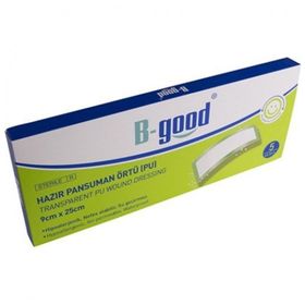 B-Good 9x25 5'li Örtü Şeffaf Hazır Pansuman