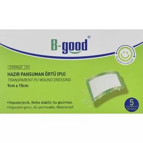 B-Good 9x25 cm 5 Adet Hazır Su Geçirmez Pansuman Örtüsü