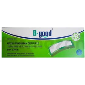 B-Good 9x30 5'li Örtü Şeffaf Hazır Pansuman