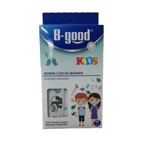 B-Good Kids 10 Adet Desenli Çocuk Maskesi