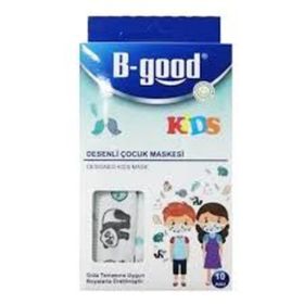 B-Good Kids 10 Adet Desenli Çocuk Maskesi
